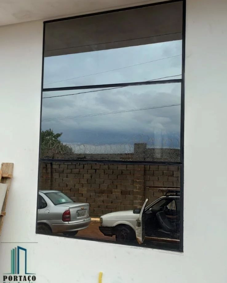 porta de acm fabricada e instalada por Portaço