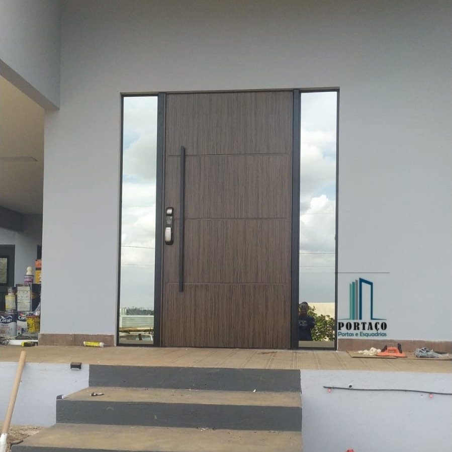 porta de acm fabricada e instalada por Portaço